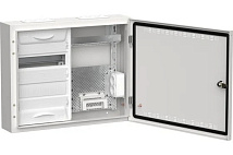Щит металл. КОМБО TITAN 5 ЩРн-24 (2х24) IP30 белый (460х570х140) IEK