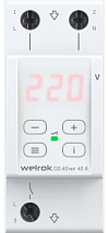 Реле напряжения Welrok D2-40 red 40А (max 50A) 8 800 ВА, 3х клеммные