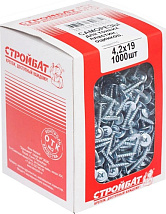 Саморез с прессшайбой острый 4,2*19 (1000 шт.) (Стройбат)