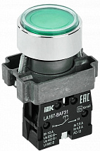 Кнопка LA167-BAF31 d=22мм 1но зел. IEK (с НДС)