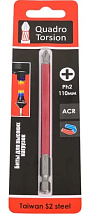 Бита 1/4" Ph2х110мм магнитная (1 ) Quadro Torsion
