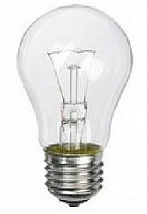 Лампа накаливания прозр. Б 40W E-27  220V (груша/гриб) (Лисма) (100шт.)