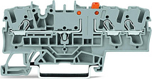Клеммник 2,5 кв.мм.16А, 400В,2отв./1пол. сер. WAGO
