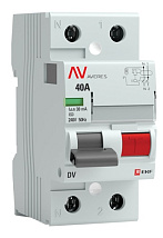 Устройство защитного отключения DV 2P 40А/ 30мА (AC) EKF AVERES