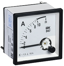 Амперметр Э47 10А кл. точн. 1,5 72х72мм ИЭК (акц)