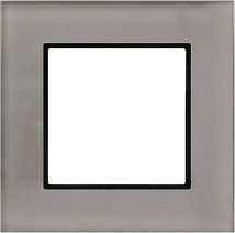 Рамка одинарная Серое стекло R-1UGC/41/25 (4мм)