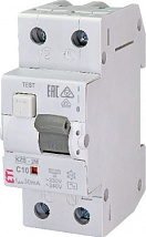 АВДТ KZS-2M C10/0.03 1+N, 30мА, тип АС, 10кА ETI