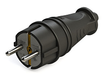 Вилка каучук прямая с/з IP44 MultiSet Systeme Electric