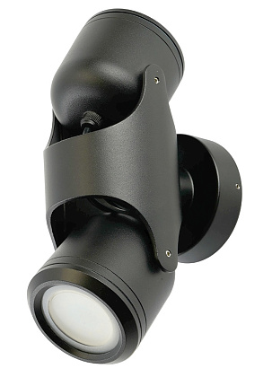 Светильник садово-парковый 220-240В 2*GU10 DH1502, черный (на стену) Feron