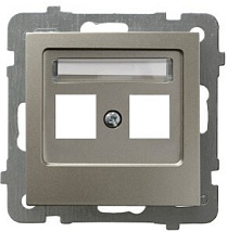 Корпус розетки GPK-2G/p/45, двойной, тип Keystone (1394)