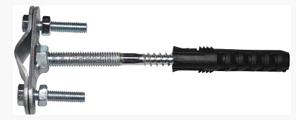 Крепление молниеприемника к стене ф16-20мм L-120мм 04120 OC Крепление молниеприемника к стене ф16-20мм L-120мм 04120 OC