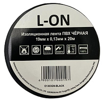 Изолента ПВХ чёрная (0.13*19*20) (L-ON)
