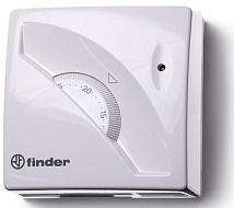 Комнатный термостат; 1СО 16А; монтаж на стену; поворотная ручка; цвет белый