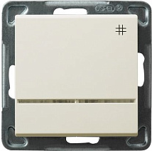 Выключатель LP-4RS/m/27 1071 проходной с подсветкой (без рамки)