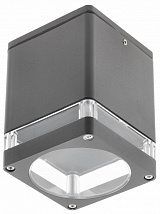 Светильник потолочный RIVEN, алюминий, 102x120, IP54, max 35W, квадратный, графит GTV