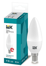 Распродажа_Лампа LED свеча LED-C35 eco 9Вт 230В 4000К E14, IEK