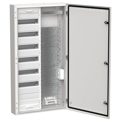 Щит металл. TITAN 5 ЩРн-84 (2х84) IP30 белый (1085х570х140) IEK