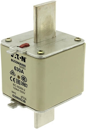 Предохранитель керам. NHG FUSE 630A 500V GL/GG SIZE 3 DUAL IN