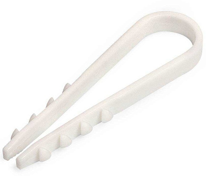 Дюбель-хомут ДХ 5-10 Белый Fortisflex (100шт)