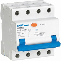 АВДТ NB310L/3N C25/3+N 30мА, тип АC, 6кА CHINT