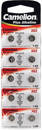 Батарейка G2 (396A/LR726/196) CAMELION BL-10
