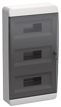 Щит навесной пласт. ЩРН-П-36 IP41 чёрн. прозр. дверь TEKFOR IEK