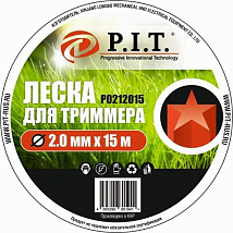 Леска для триммера (2,0мм х 15м. звезда.) картон  P.I.T.