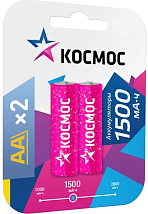 Аккумулятор AA 1500mAh Ni-Mh КОСМОС BL-2