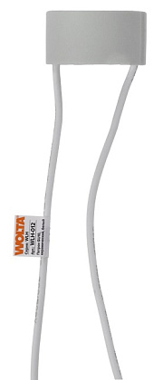 Патрон GU10, керамический, белый WOLTA