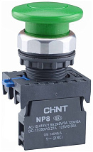 Кнопка NP8-10M/13 Гриб ф40мм крас. б/фикс.1нз IP65 CHINT