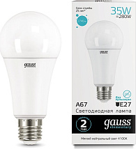 Лампа LED A80 E27 4100К 35Вт 2740Лм Elementary Gauss