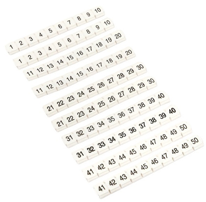 Маркеры для JXB-ST 2,5 NLPE с нумерацией 1-50 (100 шт.) EKF