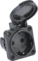 Розетка панельная 16А 3п (2Р+РЕ) IP54, 230В черный MAGNUM IEK