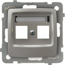Корпус двойной розетки KEYSTONE GPK-2S/P/43 1538
