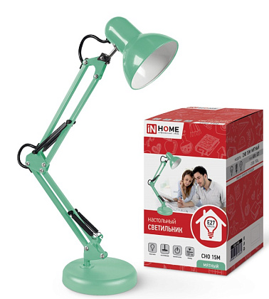 Светильник настольный СНО 15М Е27 МЯТНЫЙ IN HOME