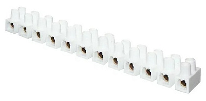 Колодка клеммная 5А (1-6мм2) полипропилен белый PROxima (EKF)