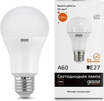Лампа LED A60 E27 3000К 15Вт 1320Лм Elementary Gauss