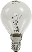 Лампа накаливания ШАР P45 60Вт 230В Е14 прозрачный 630Лм ASD