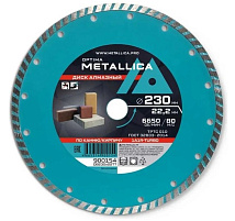 Диск алмазный турбированный 230x22.2 мм METALLICA Optima