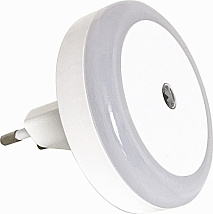 Ночник LED NL-817-S Круг 0,5Вт Белый с датчиком осв. Leek