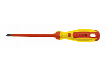 Отвертка диэлектрическая PH2 100 мм, SLIM, S2 HOEGERT