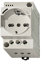 Розетка 7U.00.8.230.0010 тип Schuko + Bipasso 10/16A IP20