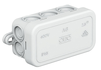 Коробка распред. о/п 80х43х34 IP66 СЕРАЯ А6 OBO Bettermann (10)