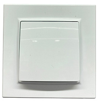 Выключатель звонка 1-кл. белый SD-P1009W AWSPRODUCTS