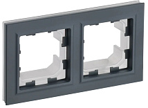 Рамка 2-я графит IP44 BRITE IEK