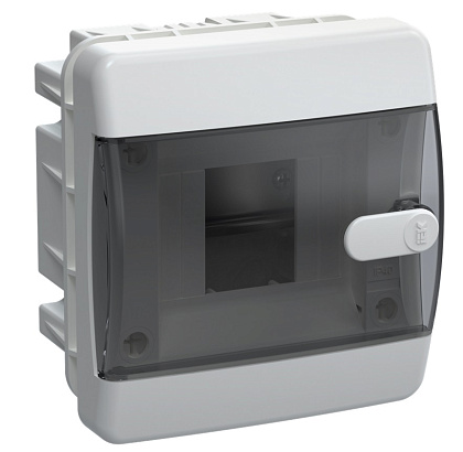 Щит встраиваемый пласт ЩРВ-П-4 IP41 черн прозр дверь UNION IEK