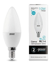 Лампа Gauss Elementary LED  Свеча 10W 220V E14 4100K 730Lm