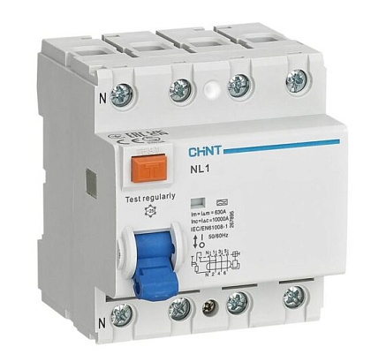 УЗО NL1-100 S 100/4 100mA, тип AC, 10kA CHINT