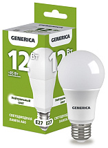 Лампа LED A60 E27 4000К 12Вт 1200Lm GENERICA
