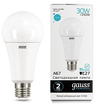 Лампа LED A67 E27 4100К 30Вт 2360Лм Elementary Gauss